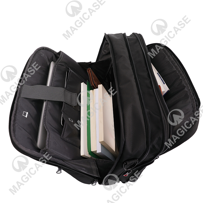 Expandable Water-Repellent Shoulder Bag Laptop Messenger Bag