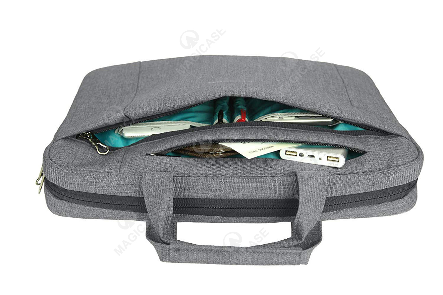 Briefcase Shoulder Bag Water Repellent Laptop grey